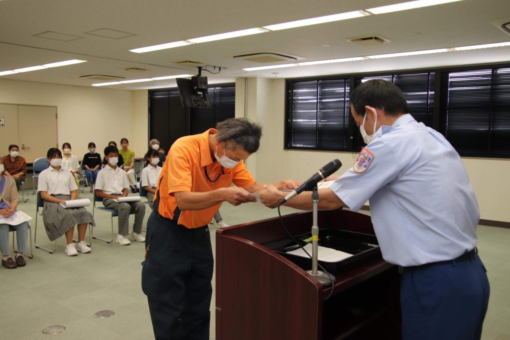 廿日市消防署より表彰されました！